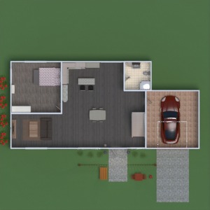 floorplans appartement maison meubles salle de bains chambre à coucher salon garage cuisine extérieur bureau salle à manger 3d