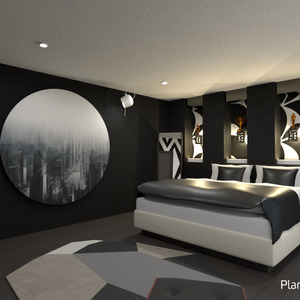 floorplans baldai dekoras miegamasis apšvietimas 3d