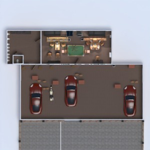 floorplans garagem escritório 3d