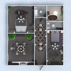 floorplans wohnung mobiliar badezimmer schlafzimmer küche 3d