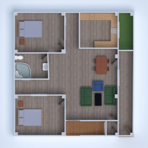floorplans casa utensílios domésticos arquitetura 3d