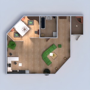 progetti appartamento monolocale 3d