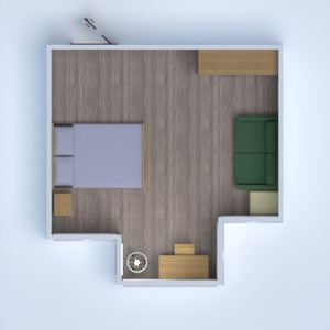 floorplans baldai miegamasis biuras sandėliukas 3d