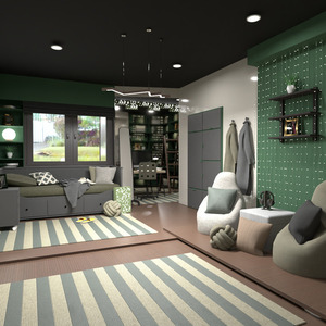 floorplans wystrój wnętrz sypialnia pokój diecięcy oświetlenie mieszkanie typu studio 3d
