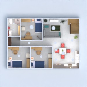 floorplans patamar arquitetura utensílios domésticos reforma área externa 3d