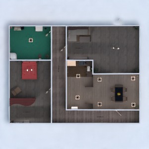 floorplans appartement maison salle de bains chambre à coucher cuisine eclairage rénovation maison 3d