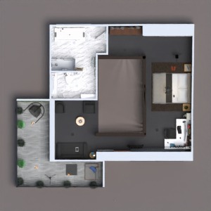 floorplans 结构 客厅 厨房 儿童房 家电 3d