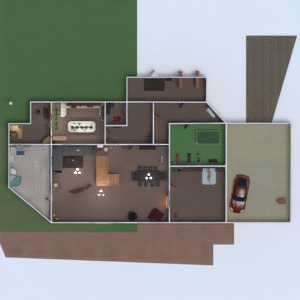 floorplans dom meble wystrój wnętrz łazienka sypialnia garaż kuchnia 3d