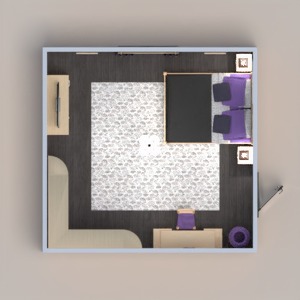 floorplans appartement chambre à coucher 3d