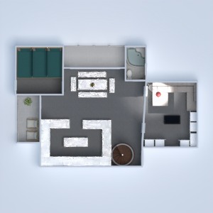 floorplans dom meble sypialnia kuchnia 3d