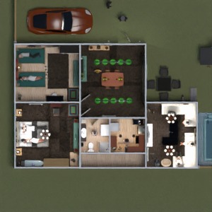 floorplans 装饰 家电 结构 公寓 独栋别墅 3d