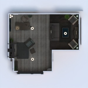 floorplans apartamento quarto escritório 3d