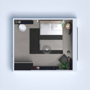 planos muebles decoración dormitorio iluminación 3d