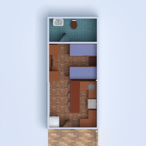 planos casa cuarto de baño salón paisaje comedor descansillo 3d