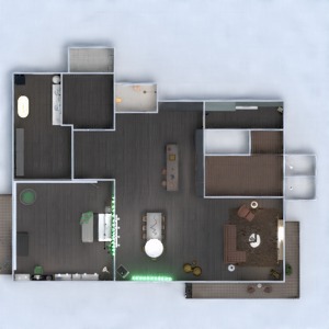 floorplans 公寓 家具 照明 结构 单间公寓 3d