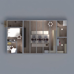 planos apartamento muebles decoración cuarto de baño dormitorio salón cocina iluminación hogar comedor trastero estudio descansillo 3d