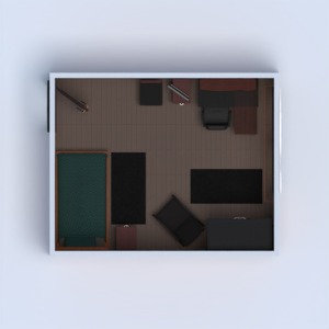 floorplans 公寓 卧室 家电 3d