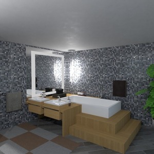 planos decoración cuarto de baño 3d