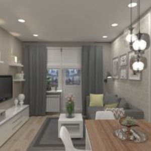 planos apartamento casa muebles decoración salón cocina trastero 3d
