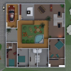 floorplans butas namas terasa pasidaryk pats vonia miegamasis svetainė garažas virtuvė eksterjeras kraštovaizdis valgomasis аrchitektūra prieškambaris 3d