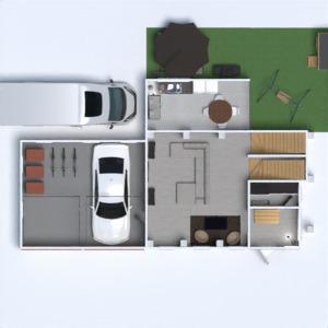 planos casa bricolaje garaje exterior 3d