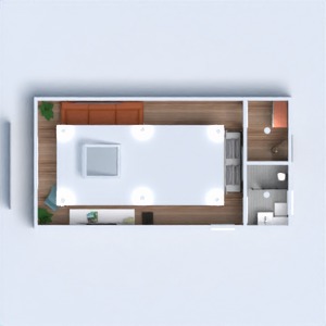 floorplans 家电 客厅 露台 单间公寓 储物室 3d