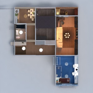 floorplans appartement meubles décoration diy salle de bains chambre à coucher salon cuisine chambre d'enfant eclairage rénovation maison espace de rangement entrée 3d