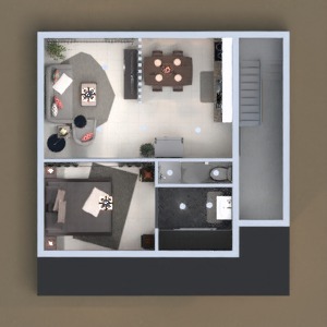 floorplans appartement décoration chambre à coucher salon architecture 3d