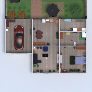 floorplans casa quarto garagem iluminação utensílios domésticos arquitetura 3d