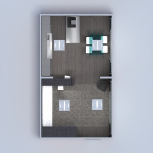 floorplans wohnzimmer küche 3d