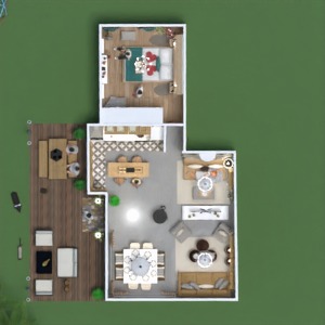 floorplans apartamento mobílias decoração quarto paisagismo 3d