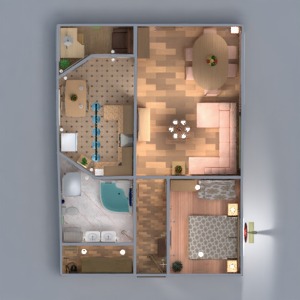 floorplans apartamento mobílias decoração faça você mesmo banheiro quarto quarto cozinha escritório iluminação reforma despensa patamar 3d