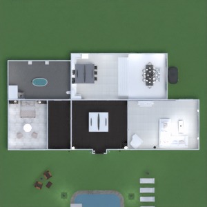 floorplans namas baldai dekoras vonia miegamasis svetainė virtuvė eksterjeras apšvietimas kraštovaizdis valgomasis prieškambaris 3d