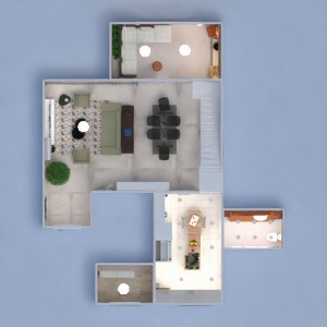floorplans butas terasa dekoras miegamasis virtuvė apšvietimas namų apyvoka valgomasis аrchitektūra 3d