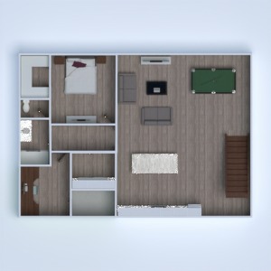 floorplans 独栋别墅 卧室 户外 景观 玄关 3d