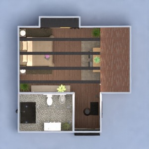 planos apartamento cuarto de baño estudio 3d