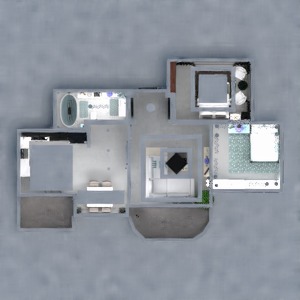 floorplans 公寓 家具 装饰 浴室 客厅 3d