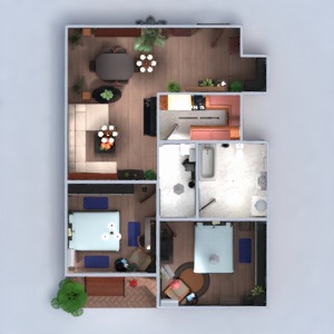 floorplans appartement terrasse meubles décoration diy salle de bains chambre à coucher salon cuisine eclairage salle à manger studio 3d