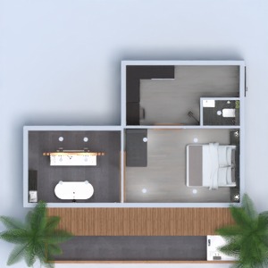 floorplans 公寓 露台 浴室 卧室 3d