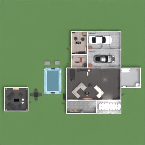planos casa cuarto de baño salón garaje estudio 3d