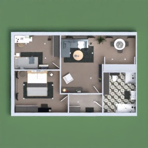 floorplans appartement meubles décoration salon 3d