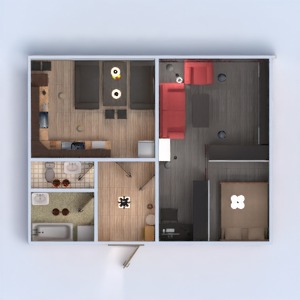 planos apartamento muebles dormitorio salón cocina despacho iluminación hogar comedor trastero estudio descansillo 3d