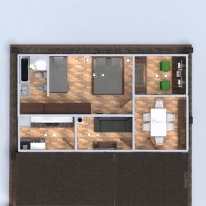 floorplans namas vonia miegamasis svetainė garažas virtuvė biuras valgomasis 3d