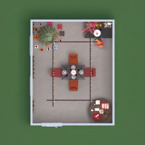 floorplans namas baldai svetainė valgomasis 3d