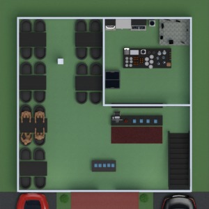 floorplans café salle à manger 3d