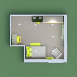 planos muebles decoración dormitorio habitación infantil 3d