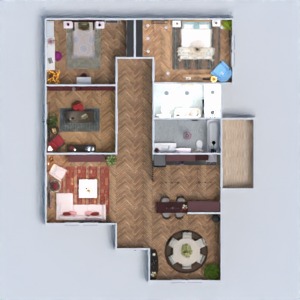 floorplans apšvietimas svetainė virtuvė 3d