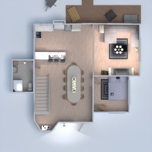 floorplans dom pokój dzienny kuchnia jadalnia wejście 3d