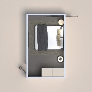 planos apartamento dormitorio 3d