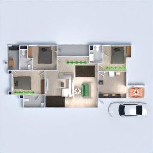 floorplans 独栋别墅 结构 3d